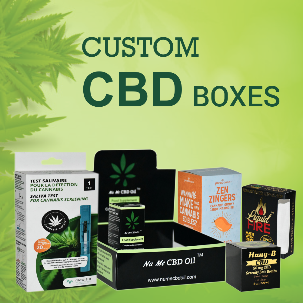 Custom Printed CBD Boxes & Wholesale CBD Packaging