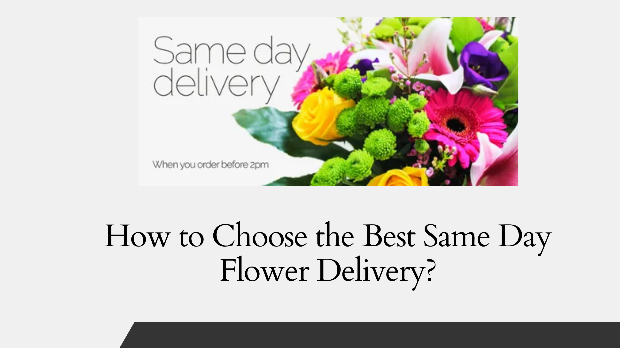 Same day flower delivery