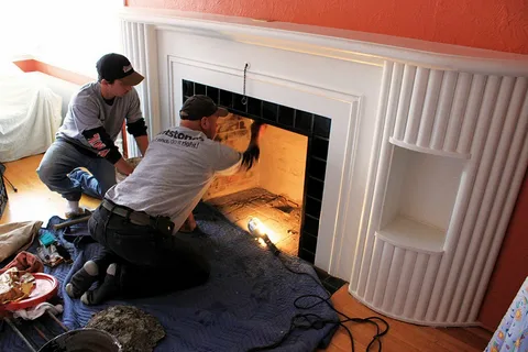 Chimney fireplace repair