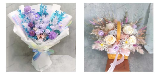 preserved floral arrangements